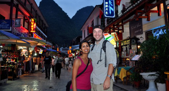 Manali & Terry in China