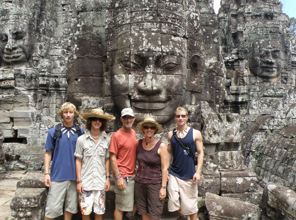 The Cooney Family at Angkor Wat
