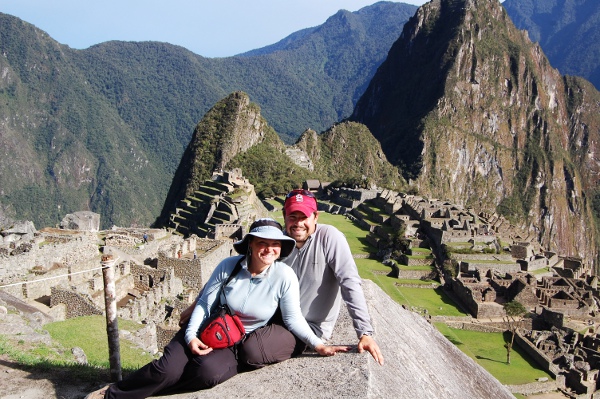 Adam and Megan at Machu Picchu